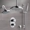 Dual Shower Head Shower System with Handheld